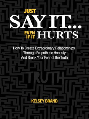 cover image of Just Say It... Even If It Hurts
